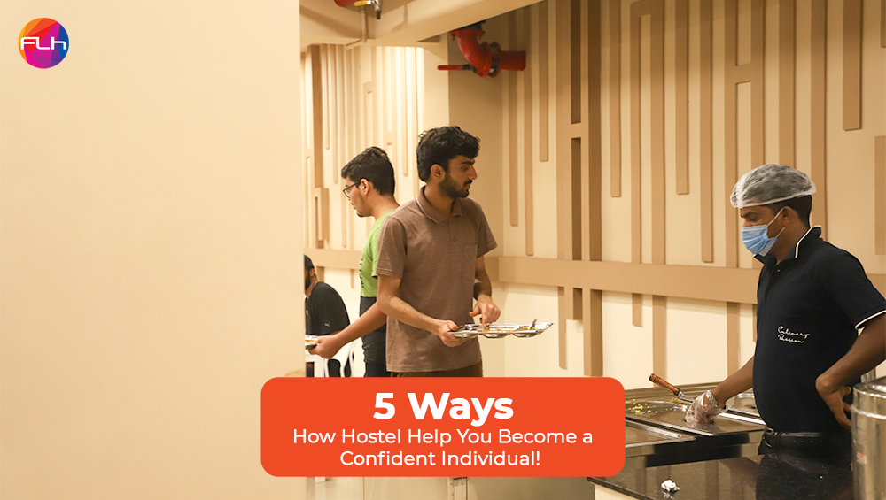 Image with text as ways hostel make you confident